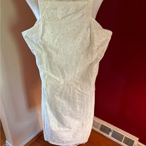 White Embroidered Dress